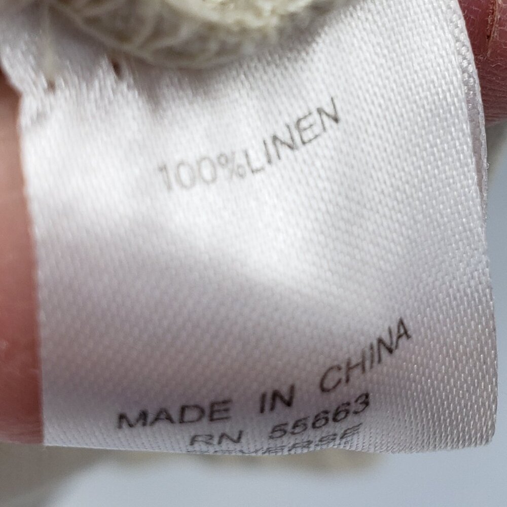 For Cynthia Woman Open Drape Front Linen Jacket & JNY Tank Top Size 3X Tan Cream - Picture 7 of 12